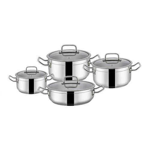 طقم قدور ستيل سوفرام تركي 8 قطع