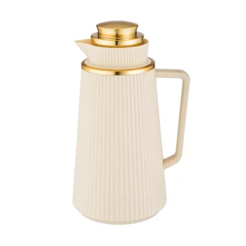 Thermos host single capacity 1.3 liter beige with gold handle