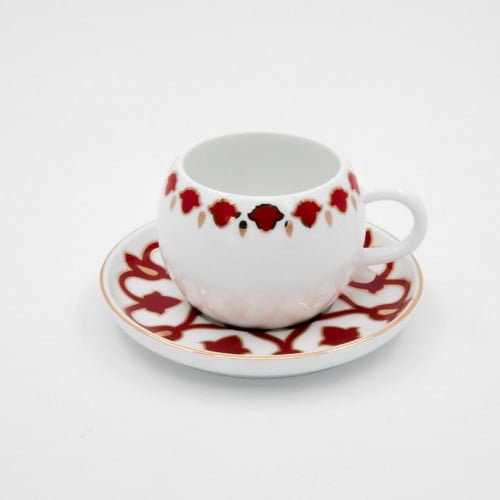 طقم فناجين قهوة تركي رد بوت 12 قطعة