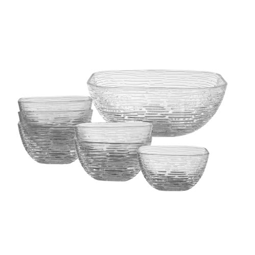 طقم زبادي تقديم زجاج 7 قطع