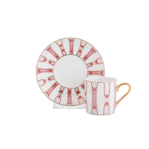 طقم فناجين قهوة تركي اورانج لاين 12 قطعة