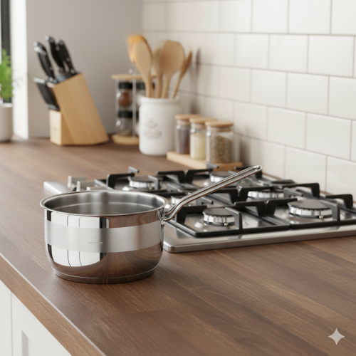 كسرولة سوفت استيل تركي مقاس 14 سم