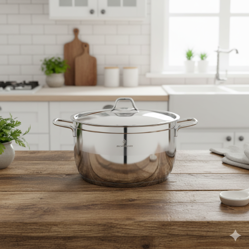 قدر طبخ سوفت استيل تركي مقاس 28 سم