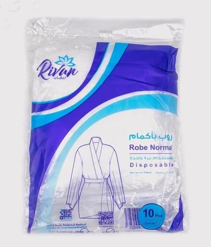 روب ابيض استخدام مرة وحدة الكرتون 100 حبه