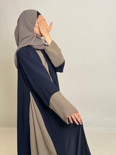 عباية سفر كحلي مع بيج