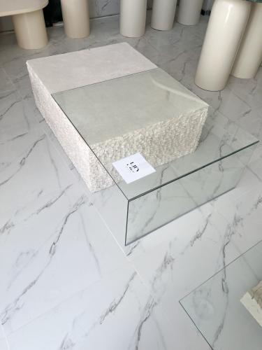 طاوله حجر برف زجاجي