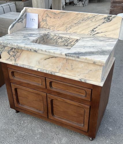 مغسله كلاسيك برخام طبيعي