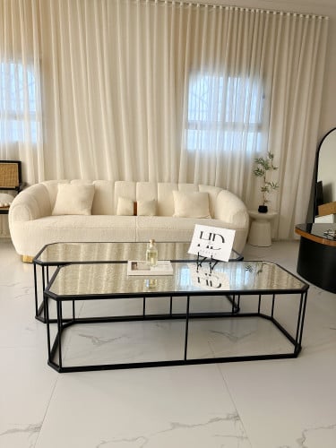 طاوله زجاج معتق