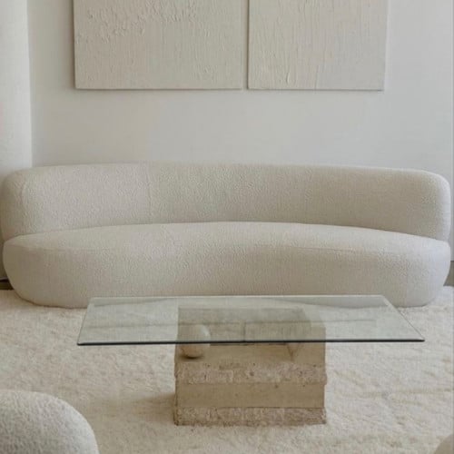 طاوله بقاعده حجر