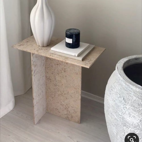 طاوله جانبيه رخام ترافنتينو