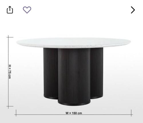 طاوله طعام برخام طبيعي