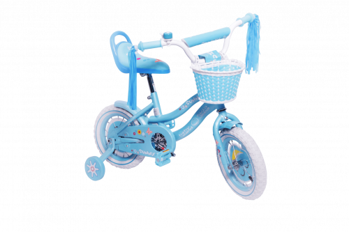 دراجة اطفال بنات مقاس 12 المميز سماوي