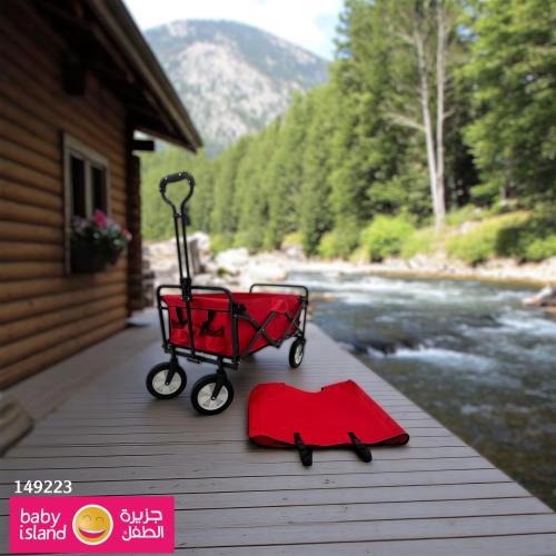 عربية تسوق نقل الامتعة احمر