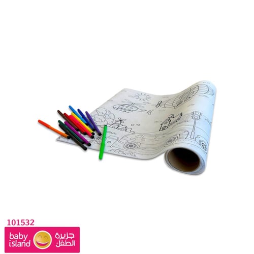 رول تلوين مواصلات 120×40سم - YM163