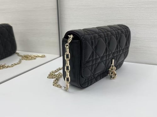 شنطة ليدي ديور​ أسود مقاس 21cm