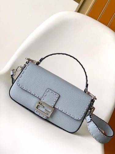 Fendi Baguette Bag in Light Blue, 27cm