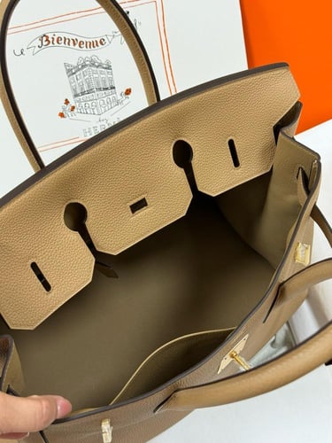 شنطة هيرمز بيركن 30 ماستر جلد توغو بيج