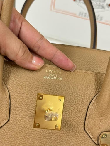 شنطة هيرمز بيركن 30 ماستر جلد توغو بيج