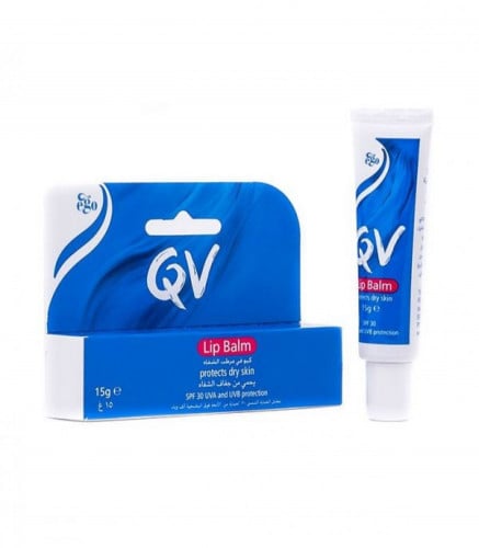 كيوفي QV مرطب شفاه مع واقي شمس SPF30 15 جم - QV Li...