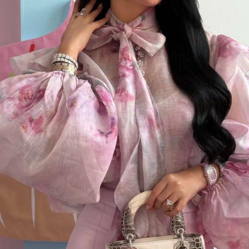 بلوزه شيفون ملكة كابلي