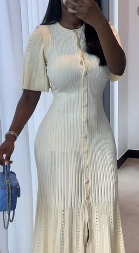 فستان اوف وايت طويل