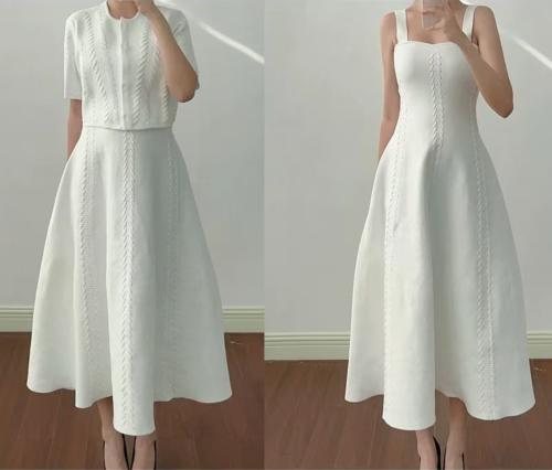 فستان الغرزة ميدي