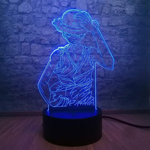 اضاءة لوفي مجسم مضيء 7 الوان انمي ون بيس