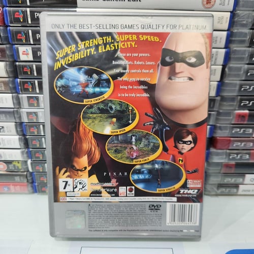 PS2 the incredibles يوجد ملاحظة بالغلاف
