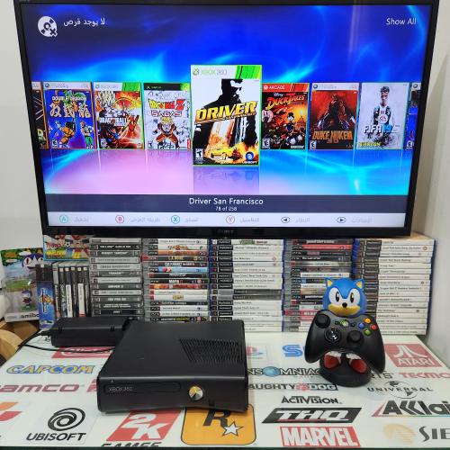Xbox360 جهاز اكس بوكس 360 مبرمج بداخله 250 لعبة