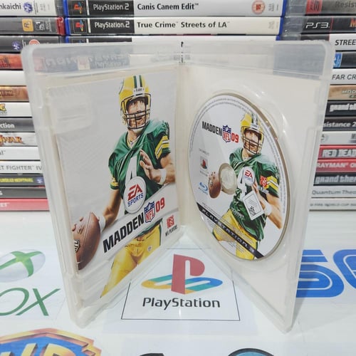 PS3 madden nfl 09 يوجد ملاحظة بسيطة بالعلبة