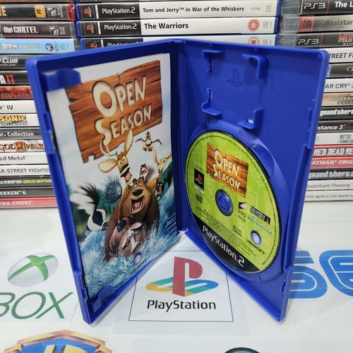 PS2 open season يوجد ملاحظة بسيطة بالغلاف الخارجي