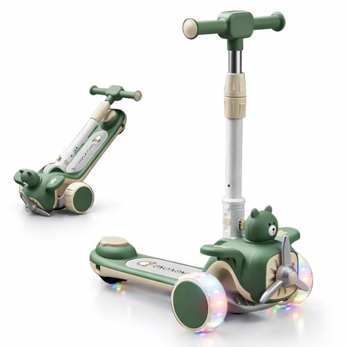 سكوتر ودراجة توازن فاخرة للأطفال 2 في 1، مقعد قابل...