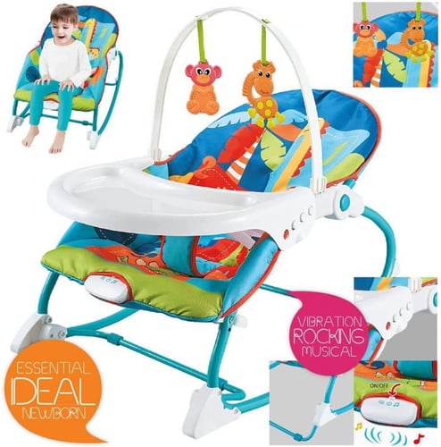 رسي هزاز من بلوبيرد للأطفال الرضع، يتمتع بـ4 أوضاع...