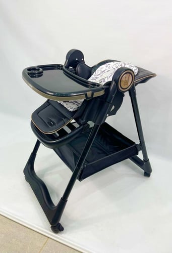 كرسي طعام ومهد ‎3-في-1 من بورباي - قابل للتعديل وا...