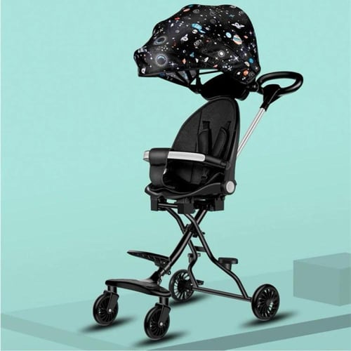 عربة أطفال خفيفة الوزن عربة أطفال قابلة للطي مع مظ...