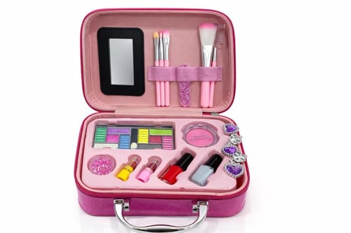 مجموعة مكياج - ميكب - للأطفال البنات قابلة للغسل ل...