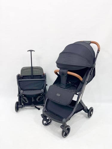 عربة أطفال بورباي الطي السريع – خفيفة الوزن، قابلة...