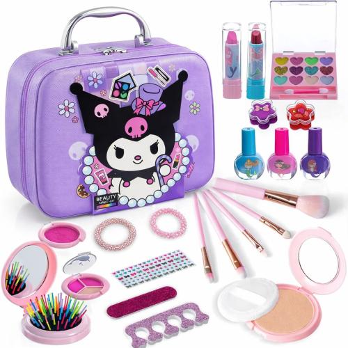 مجموعة مكياج - ميكب - للأطفال البنات قابلة للغسل ل...