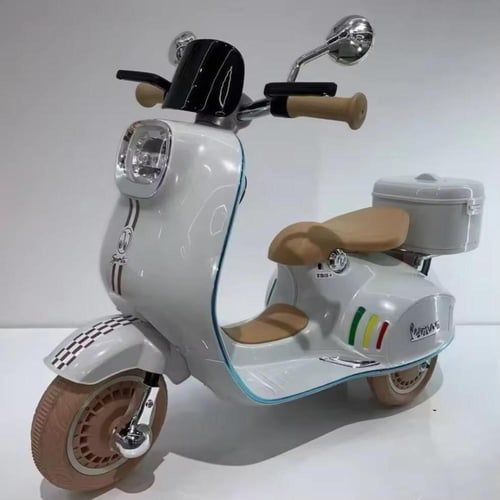 سكوتر كهربائي تصميم فيسبا - ثلاث عجلات، إضاءة LED...