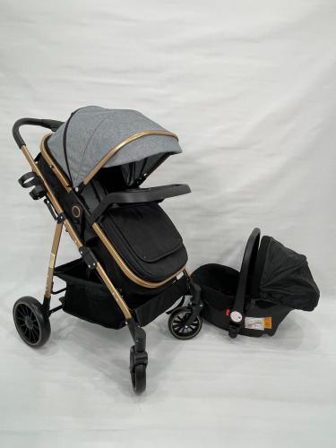 عربة أطفال 3 في 1 – راحة وأناقة في كل مشوار- اصطحب...