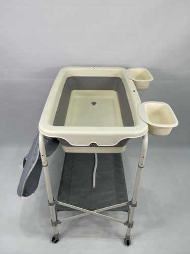 حوض استحمام للاطفال من ضحكة مع طاولة تغيير، وحدة ح...