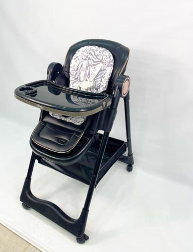كرسي طعام ومهد ‎3-في-1 من بورباي - قابل للتعديل وا...