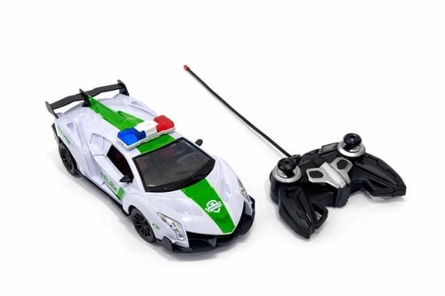 سيارة شرطة رياضية سريعة - تحكم عن بعد وإضاءة