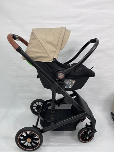 طقم تنقّل 4-في-1 للمولود الجديد – عربة + مقعد سيار...