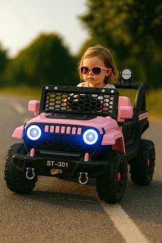 سيارة ركوب كهربائية فاخرة بمقعدين وتأثيرات الموسيق...