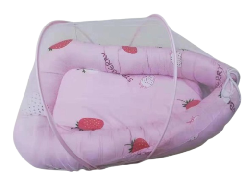 سرير محمول للاطفال مع شبكة ناموسية جيدة التهوية لح...