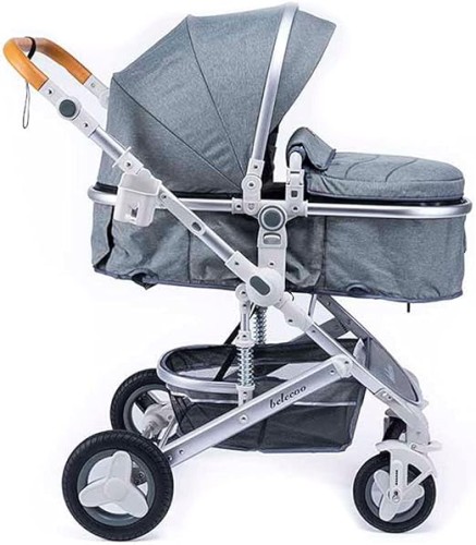 عربة اطفال 3 في 1، عربة اطفال مع مقعد قابل للعكس،...