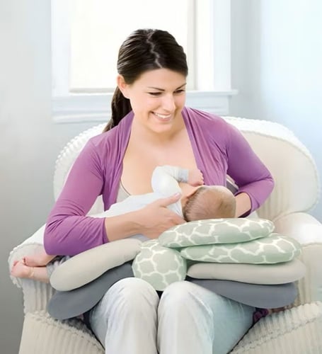 وسادة رضاعة قابلة للتعديل للأمهات المرضعات - وسادة...