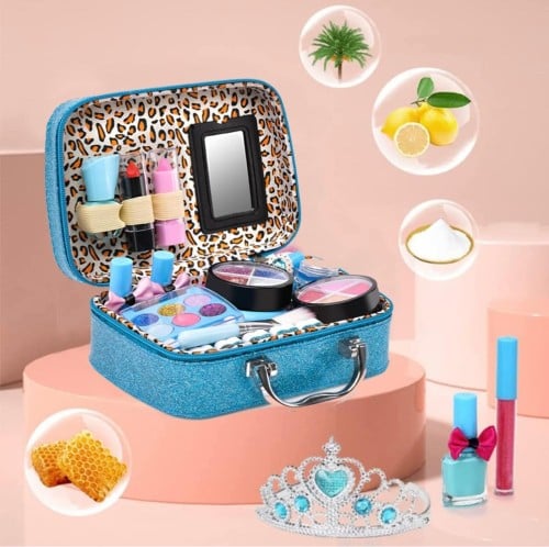 مجموعة مكياج أطفال - 21 قطعة قابلة للغسل