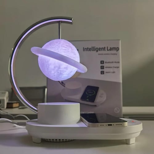 مودرن مرفل: مصباح ذكي مزود بشاحن لاسلكي للأجهزه ال...